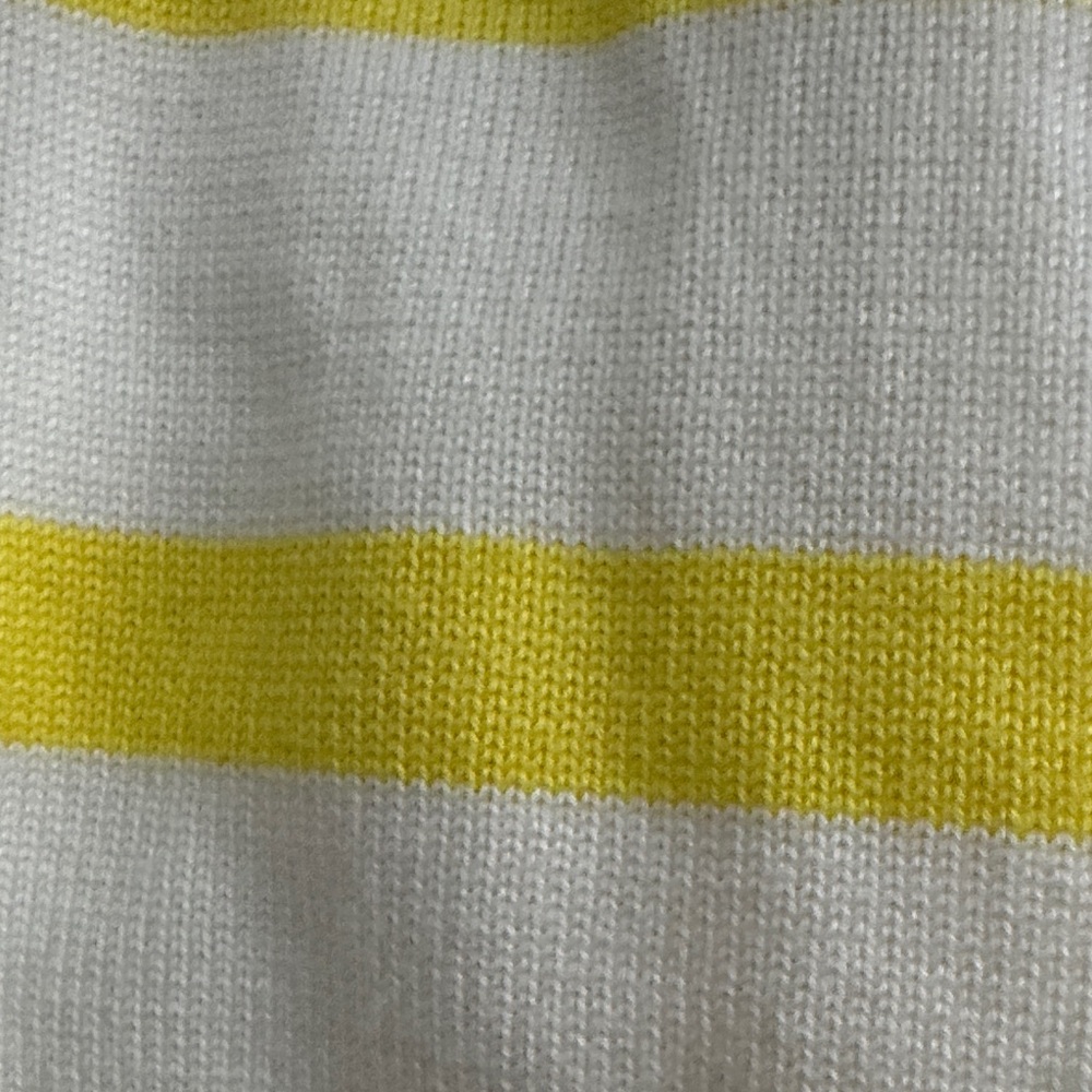 Talbots Yellow and White Striped Cardigan - Picture 4 of 5